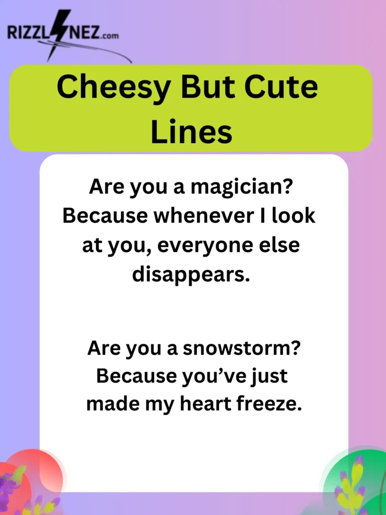 Cheesy But Cute Lines