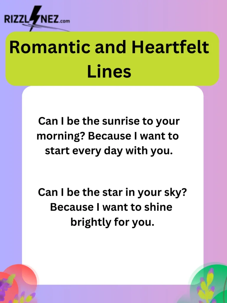 Romantic and Heartfelt Lines